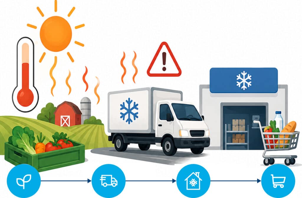 Climate change disruption both supply chain and cold-chain